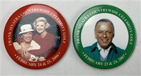 A Set of Six Frank Sinatra Celebrity Invitational Commemorative Pinback Buttons 2004-2010