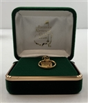 Augusta National Golf Club 10 year Employee Gift 10k Gold Charm w/ Ruby Stone in Box