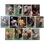 A Collection of Thirteen Signed 1991 and 1992 Pro Set Golf Cards JSA ALOA