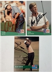 A Collection of Thirteen Signed 1991 and 1992 Pro Set Golf Cards JSA ALOA