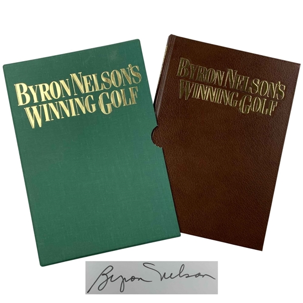 Byron Nelson Signed 1973 Winning Golf Limited Edition #150/500 Book JSA ALOA