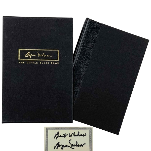 Byron Nelson Signed The Little Black Book. Summit Publishing Group, 1995. First Edition JSA ALOA