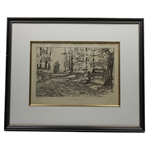 1898 Life Publishing Company "One Of The Hazards Of Golf" - Framed