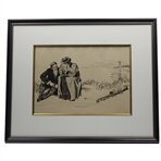 1897 Life Publishing Company "A Good Game For 2" - Framed