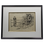 1895 Life Publishing Company "Golf Is Not The Only Game On Earth" - Framed