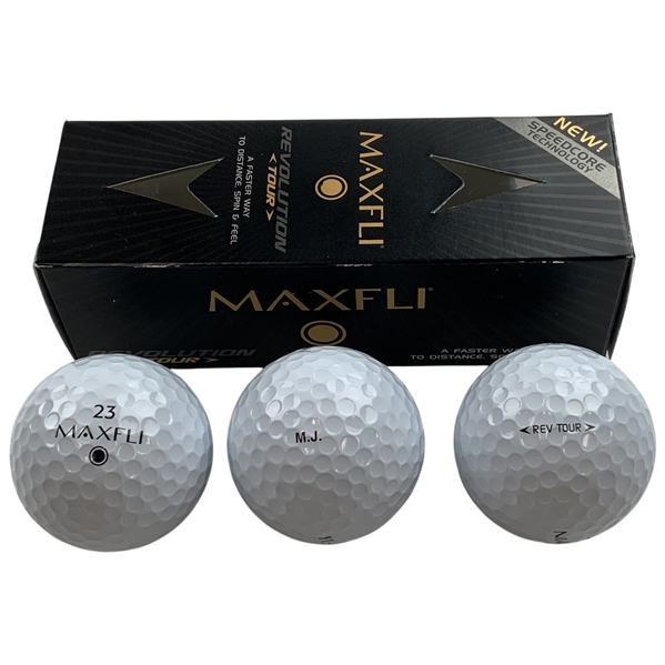 Michael Jordans Personal Maxfli Revolution Tour M.J. & 23 Golf Balls in Original Sleeve