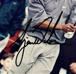 c.2000 Tiger Woods Signed Original Post-Swing Pose Photo JSA ALOA