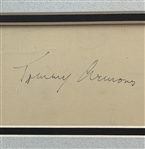 Tommy Armour Signed Silver Scot Portrait Display - Framed JSA ALOA