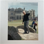 A Trio of Golf Memorabilia Including Jack Nicklaus and Arnold Palmer Photographs and a Dual Signed Bobby Jones Commemorative Postal Cover JSA ALOA