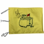 Bubba Watson Signed 2014 Masters Tournament Embroidered Flag JSA ALOA