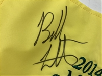 Bubba Watson Signed 2014 Masters Tournament Embroidered Flag JSA ALOA