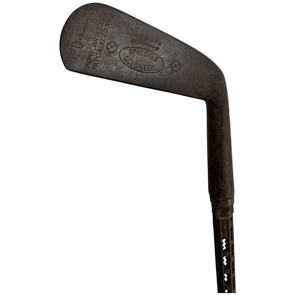 A.E. Lard Whistler Spalding Gold Medal Accurate Mashie Patd 1914-1915