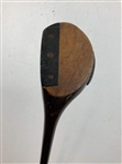 Early Left-Handed Spalding Spliced Neck Hickory Shaft Brassie Golf Club