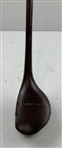 Early Left-Handed Spalding Spliced Neck Hickory Shaft Brassie Golf Club