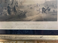 Isaac van Ostade, Dutch Winter Scene, Steel Engraving by Albert Henry Payne