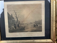 Isaac van Ostade, Dutch Winter Scene, Steel Engraving by Albert Henry Payne