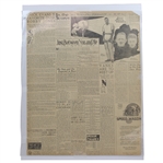 1923 Cleveland News Bobby Jones Chick Evans Is Favorite Over Bobby Jones Newspaper Article/Photo