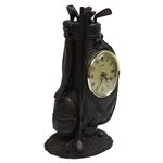 Juliana Golf Bag Themed Resin Clock - Battery Operated