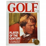 Jack Nicklaus Player of the Century Commemorative Golf Magazine and Medal Set