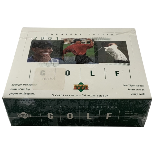 2001 Upper Deck Premiere Edition Golf Factory Sealed Hobby Box
