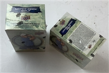 A Pair of Factory Sealed 2024 Upper Deck Golf Blaster Boxes Featuring Tiger Woods