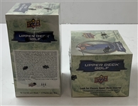 A Pair of Factory Sealed 2024 Upper Deck Golf Blaster Boxes Featuring Tiger Woods