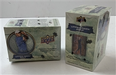 A Pair of Factory Sealed 2024 Upper Deck Golf Blaster Boxes Featuring Tiger Woods