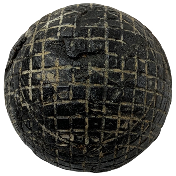 Antique Silvertown Mesh Pattern Gutta Percha Golf Ball