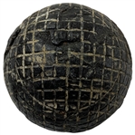 Antique Silvertown Mesh Pattern Gutta Percha Golf Ball