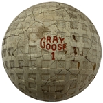 Vintage Gray Goose Mesh Dimple Golf Ball with Original Box