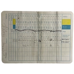 Sandra Palmer & Mickey Wright Signed Seven Lakes CC in Palm Springs Scorecard