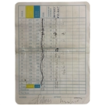 Sandra Palmer & Mickey Wright Signed Seven Lakes CC in Palm Springs Scorecard
