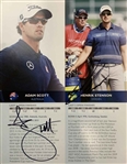 Rory, Watson, Norman, DJ & Many More Signed 2014 Open Program Profile Pages JSA ALOA