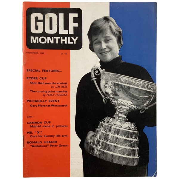 1965 Golf Monthly Magazine Brigitte Varangot Defends Ladies British Amateur Title Cover