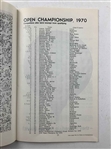 1970 OPEN Championship at St. Andrews Program - Jack Nicklaus Win