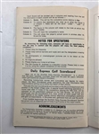 1970 OPEN Championship at St. Andrews Program - Jack Nicklaus Win