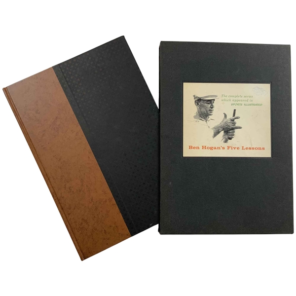 1957 Ben Hogans Five Lessons 1st Edition Deluxe Book in Slipcase