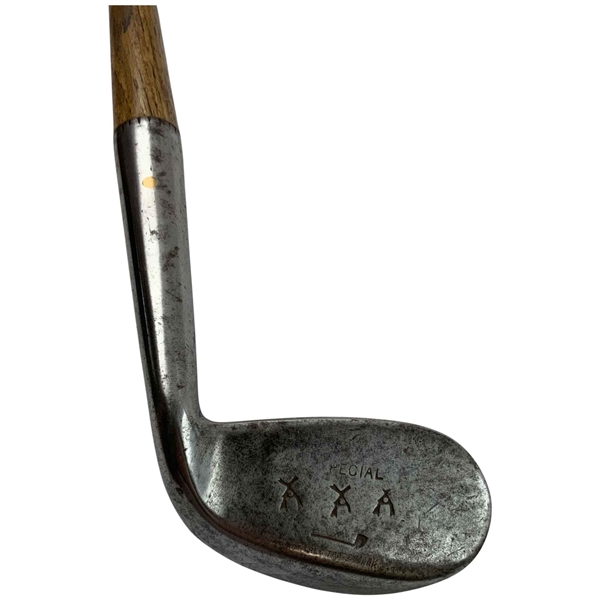Antique Smooth Face Hickory Shaft Niblick Golf Club