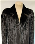 Nancy Lopez's Personal Full-Length Dark Mahogany Mink Fur Swing Coat
