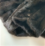 Nancy Lopez's Personal Full-Length Dark Mahogany Mink Fur Swing Coat