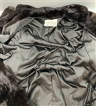 Nancy Lopez's Personal Full-Length Dark Mahogany Mink Fur Swing Coat
