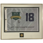 Rich Beem Signed 2002 PGA Championship Hazeltine Flag Display JSA ALOA