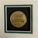 Rich Beem Signed 2002 PGA Championship Hazeltine Flag Display JSA ALOA